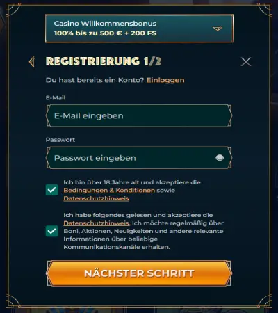 Monsterwin Registration